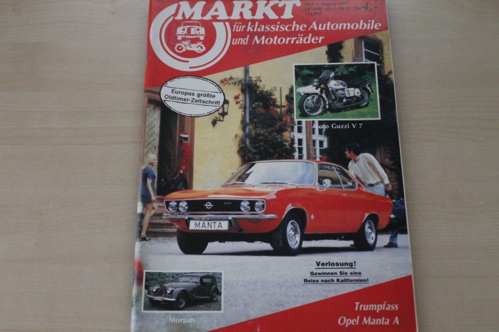 Deckblatt Oldtimer Markt (08/1987)